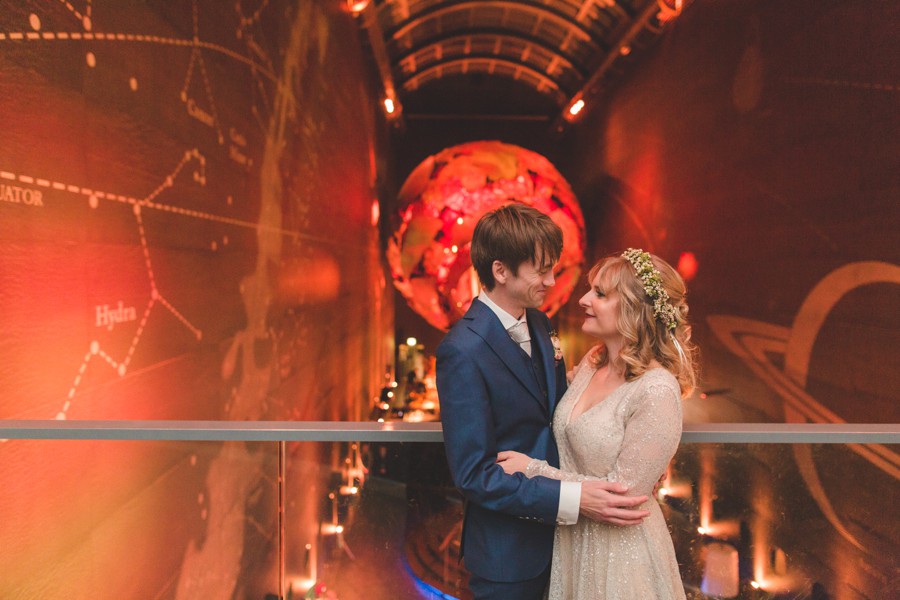 wedding photography Natural History Museum Earth hall